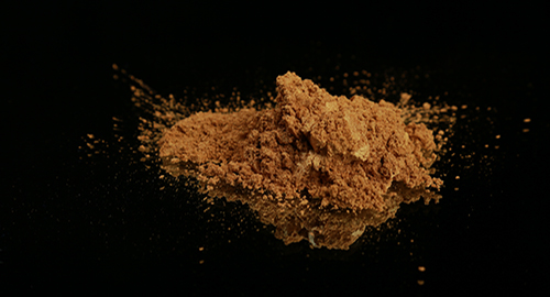 Gold pearl pigment powder