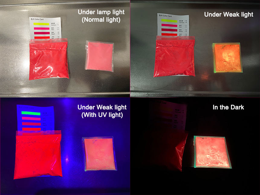 Pigmentos Fosforescentes vs. Pigmentos Fluorescentes