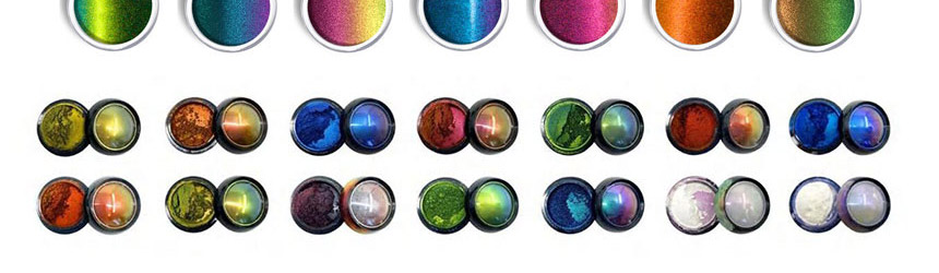 Banner de pigmentos ópticos variáveis