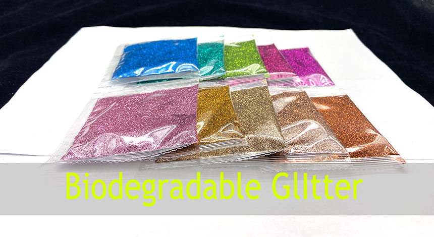 pó de glitter biodegradável