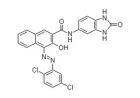 Pigmento marrom 25 - Fórmula de estrutura molecular