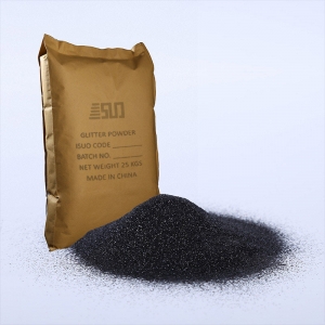 pó de glitter preto resistente a solventes