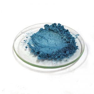 pó de pigmento azul brilho pérola