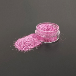 pó de glitter rosa