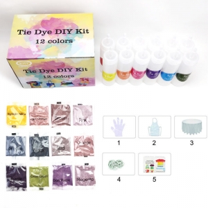 12 cores tie dye kit DIY