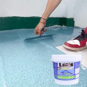Revestimento de piso de areia colorida epóxi