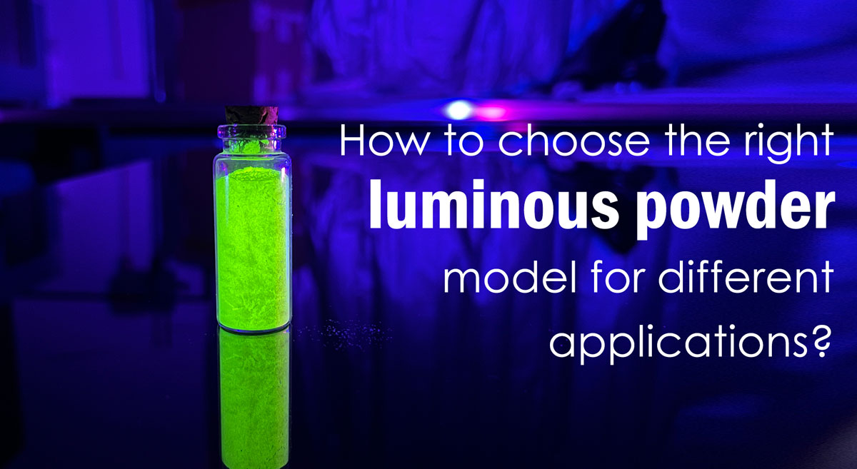como escolher o modelo de pó luminoso certo para diferentes aplicações?