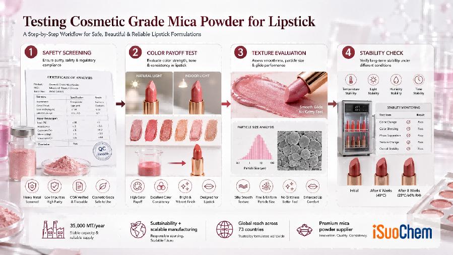 O Guia Definitivo para Escolher Pó de Mica de Grau Cosmético para Formulação de Batom