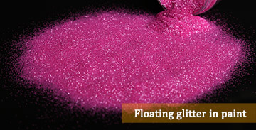 Razões para escolher glitter flutuante em tintas