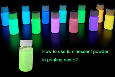 Como usar pó luminescente em pasta de impressão?