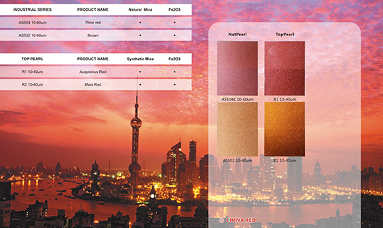 iSuoChem lança uma nova série de pigmentos de pérolas chamados de china red